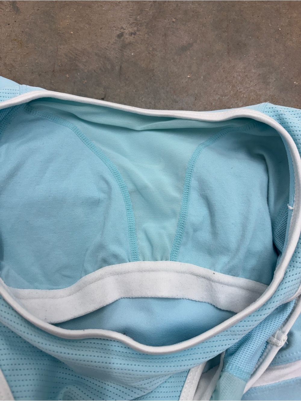 Vintage Nike Fit Dry Middle Swoosh Sky Blue Tennis Golf Dress Womens Small - Picture 6 of 8